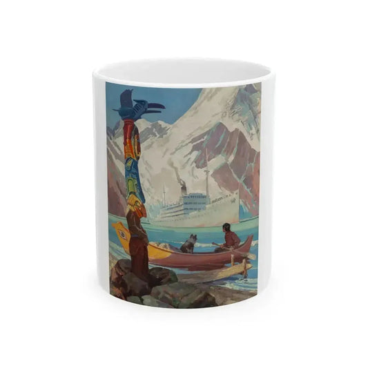 Changing Face of Alaska, Country Gentleman cover, July 1939 - White Coffee Mug 11oz - Go Mug Yourself