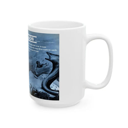 Chaos In Laos, Bluebook for Men, 1962 - White Coffee Mug - Go Mug Yourself