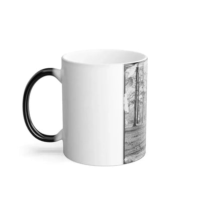 Chapin's Bluff, Virginia (Vicinity). Soldier's Quarters at Chapin's Farm (U.S. Civil War) Color Changing Coffee Mug 11oz - Go Mug Yourself