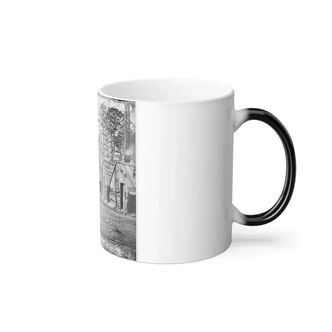 Chapin's Bluff, Virginia (Vicinity). Soldier's Quarters at Chapin's Farm (U.S. Civil War) Color Changing Coffee Mug 11oz - Go Mug Yourself