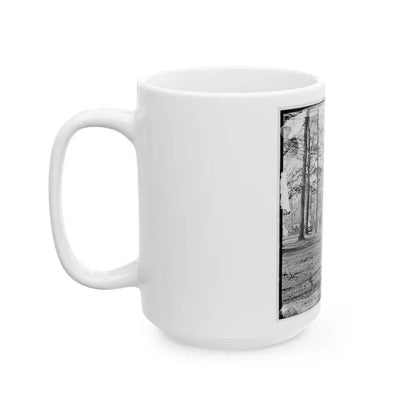 Chapin's Bluff, Virginia (Vicinity). Soldier's Quarters At Chapin's Farm (U.S. Civil War) White Coffee Mug - Go Mug Yourself