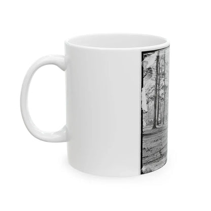 Chapin's Bluff, Virginia (Vicinity). Soldier's Quarters At Chapin's Farm (U.S. Civil War) White Coffee Mug - Go Mug Yourself