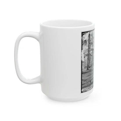 Chapin's Bluff, Virginia (Vicinity). Soldier's Quarters At Chapin's Farm (U.S. Civil War) White Coffee Mug-Go Mug Yourself