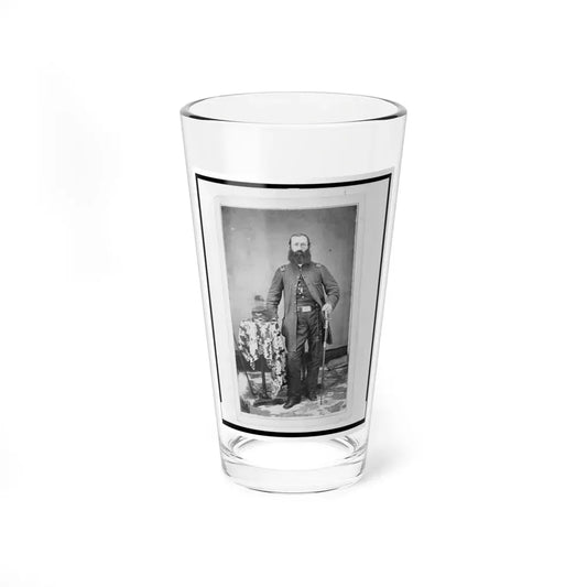 Chaplain Charles A. Fischer Of The 32nd Indiana Regiment, Full-Length Portrait, Standing, Facing Front (U.S. Civil War) Pint Glass 16oz 16oz - Go Mug Yourself