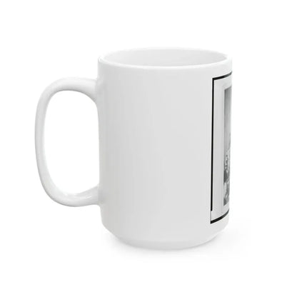 Chaplain Charles A. Fischer Of The 32nd Indiana Regiment, Full-Length Portrait, Standing, Facing Front (U.S. Civil War) White Coffee Mug - Go Mug Yourself