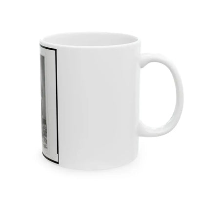 Chaplain Charles A. Fischer Of The 32nd Indiana Regiment, Full-Length Portrait, Standing, Facing Front (U.S. Civil War) White Coffee Mug - Go Mug Yourself