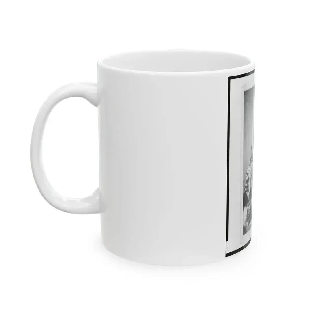 Chaplain Charles A. Fischer Of The 32nd Indiana Regiment, Full-Length Portrait, Standing, Facing Front (U.S. Civil War) White Coffee Mug - Go Mug Yourself