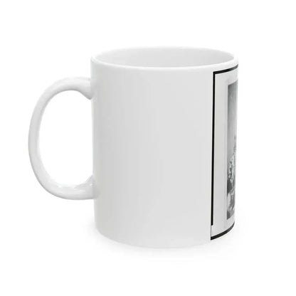 Chaplain Charles A. Fischer Of The 32nd Indiana Regiment, Full-Length Portrait, Standing, Facing Front (U.S. Civil War) White Coffee Mug - Go Mug Yourself