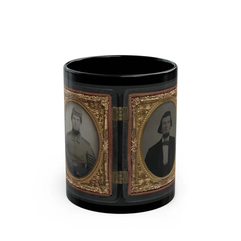 Chaplain Robert Bean Sutton Of The Army Of Northern Virginia In Uniform And After The War (U.S. Civil War) Black Coffee Mug-11oz-Go Mug Yourself