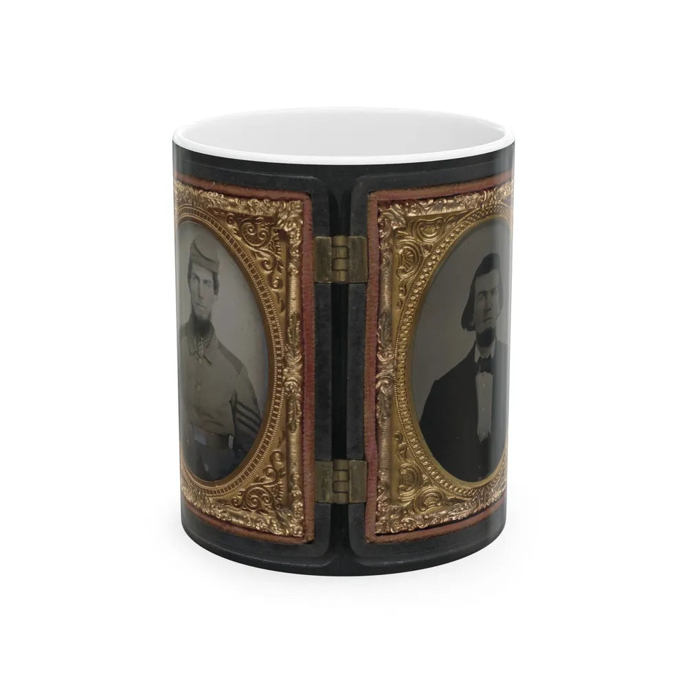 Chaplain Robert Bean Sutton Of The Army Of Northern Virginia In Uniform And After The War (U.S. Civil War) White Coffee Mug-11oz-Go Mug Yourself