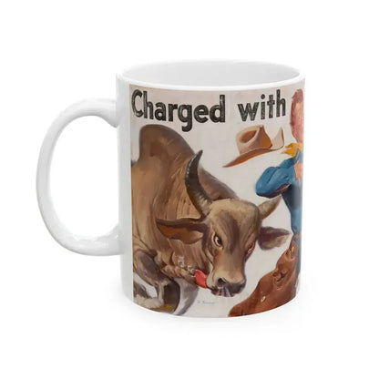 Charged with Power, Atlas Battery advertisement - White Coffee Mug - Go Mug Yourself