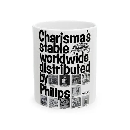 Charisma Records (Music Poster) White Coffee Mug 11oz - Go Mug Yourself