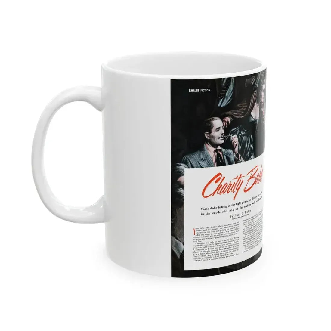 Charity Babe (1), Cavalier, May 1953 - White Coffee Mug - Go Mug Yourself
