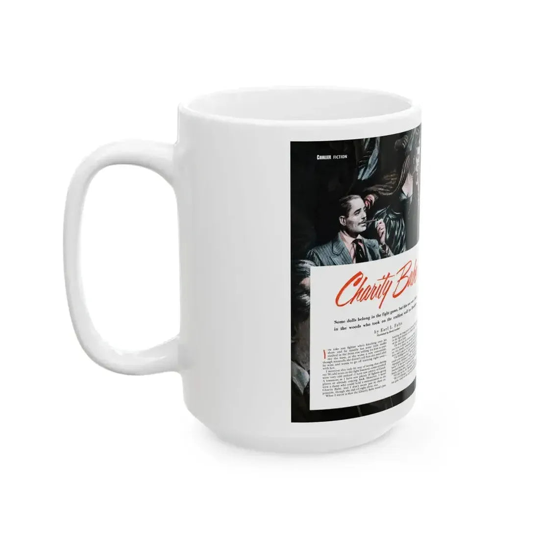 Charity Babe (1), Cavalier, May 1953 - White Coffee Mug - Go Mug Yourself