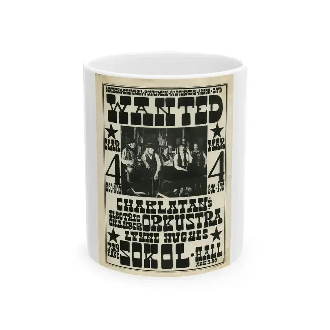 Charlatans - 1966 (Music Poster) White Coffee Mug 11oz - Go Mug Yourself