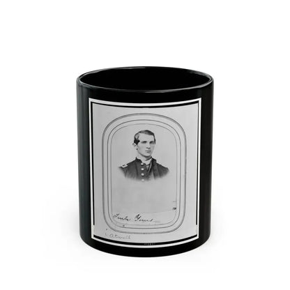 Charles A. Atwell, Bust Portrait, Facing Right, Wearing Military Uniform (U.S. Civil War) Black Coffee Mug 11oz - Go Mug Yourself
