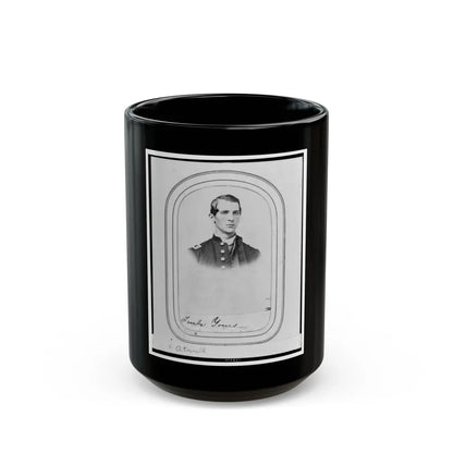 Charles A. Atwell, Bust Portrait, Facing Right, Wearing Military Uniform (U.S. Civil War) Black Coffee Mug-15oz-Go Mug Yourself