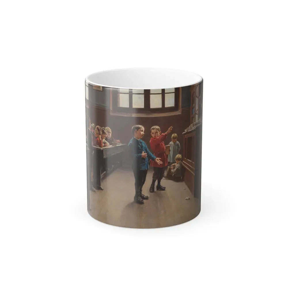 Charles Bertrand d'Entraygues (1851-1914) Concert in the Classroom - Oil on Canvas - Color Changing Mug 11oz Default Title 11oz - Go Mug Yourself