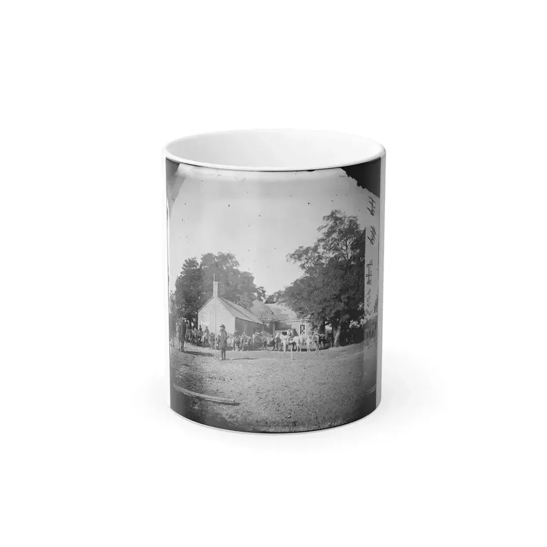 Charles City Court House, Va. Rear View of the Courthouse (U.S. Civil War) Color Changing Coffee Mug 11oz - Go Mug Yourself