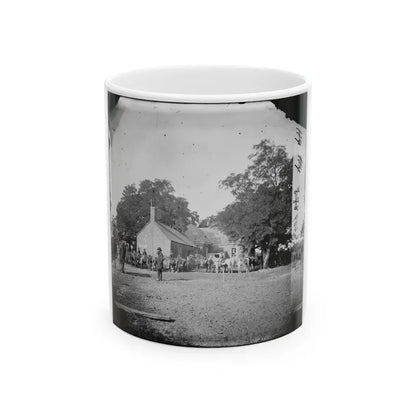 Charles City Court House, Va. Rear View Of The Courthouse (U.S. Civil War) White Coffee Mug 11oz - Go Mug Yourself