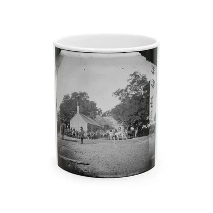 Charles City Court House, Va. Rear View Of The Courthouse (U.S. Civil War) White Coffee Mug 11oz - Go Mug Yourself