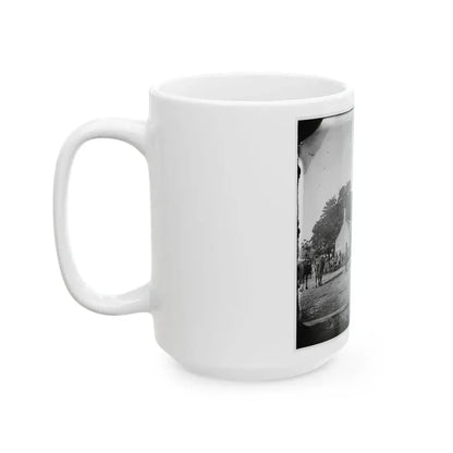 Charles City Court House, Va. Rear View Of The Courthouse (U.S. Civil War) White Coffee Mug - Go Mug Yourself