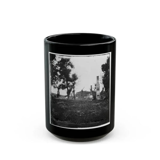 Charles City Court House, Va. Ruins Of Houses (U.S. Civil War) Black Coffee Mug 15oz - Go Mug Yourself