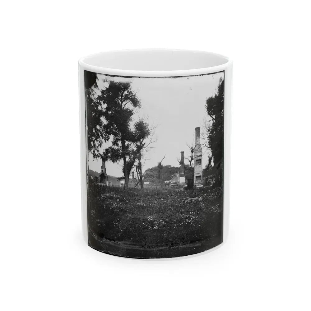 Charles City Court House, Va. Ruins Of Houses (U.S. Civil War) White Coffee Mug 11oz - Go Mug Yourself