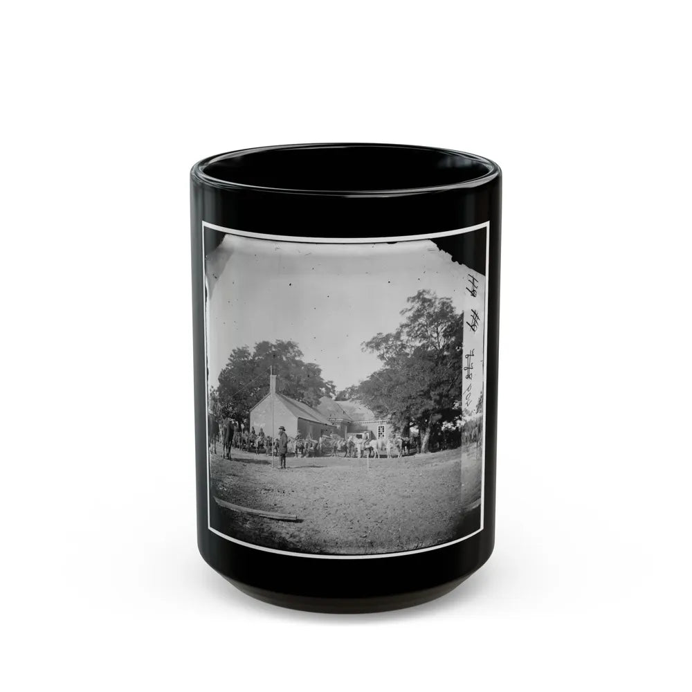 Charles City Court House, Va. Rear View Of The Courthouse (U.S. Civil War) Black Coffee Mug-15oz-Go Mug Yourself