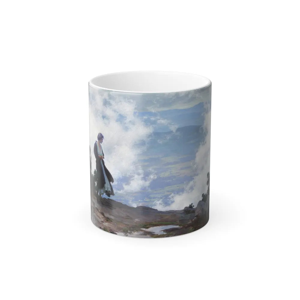 Charles Courtney Curran (1861-1942) After the Storm - Oil on canvas c1916-1919 - Color Changing Mug 11oz-11oz-Go Mug Yourself