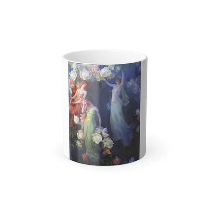 Charles Courtney Curran (1861-1942) Perfume of Roses - Oil on Canvas 1902 - Color Changing Mug 11oz-11oz-Go Mug Yourself