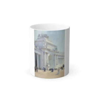 Charles Courtney Curran (1861-1942) The Water Gate, World's Columbian Exposition, Chicago - oil on canva-0 - Color Changing Mug 11oz 11oz - Go Mug Yourself