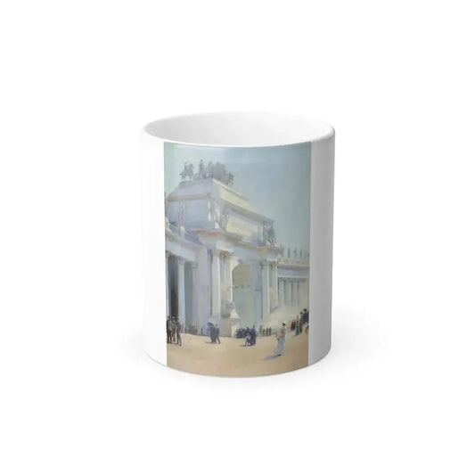 Charles Courtney Curran (1861-1942) The Water Gate, World's Columbian Exposition, Chicago - oil on canva-0 - Color Changing Mug 11oz 11oz - Go Mug Yourself