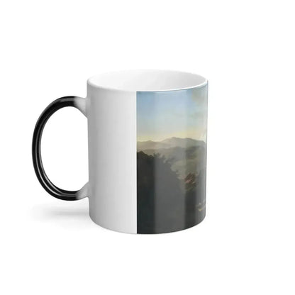 Charles de Vaux (1810-1860) Martigny, Switzerland - Oil on Canvas - Color Changing Mug 11oz - Go Mug Yourself