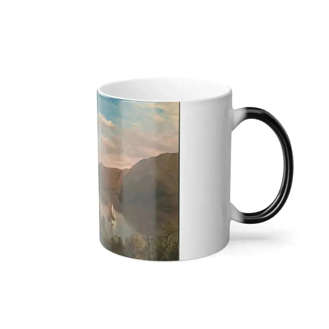 Charles Herbert Moore (1840-1930) Down the Hudson to West Point - Oil on Canvas 1861 - Color Changing Mug 11oz - Go Mug Yourself