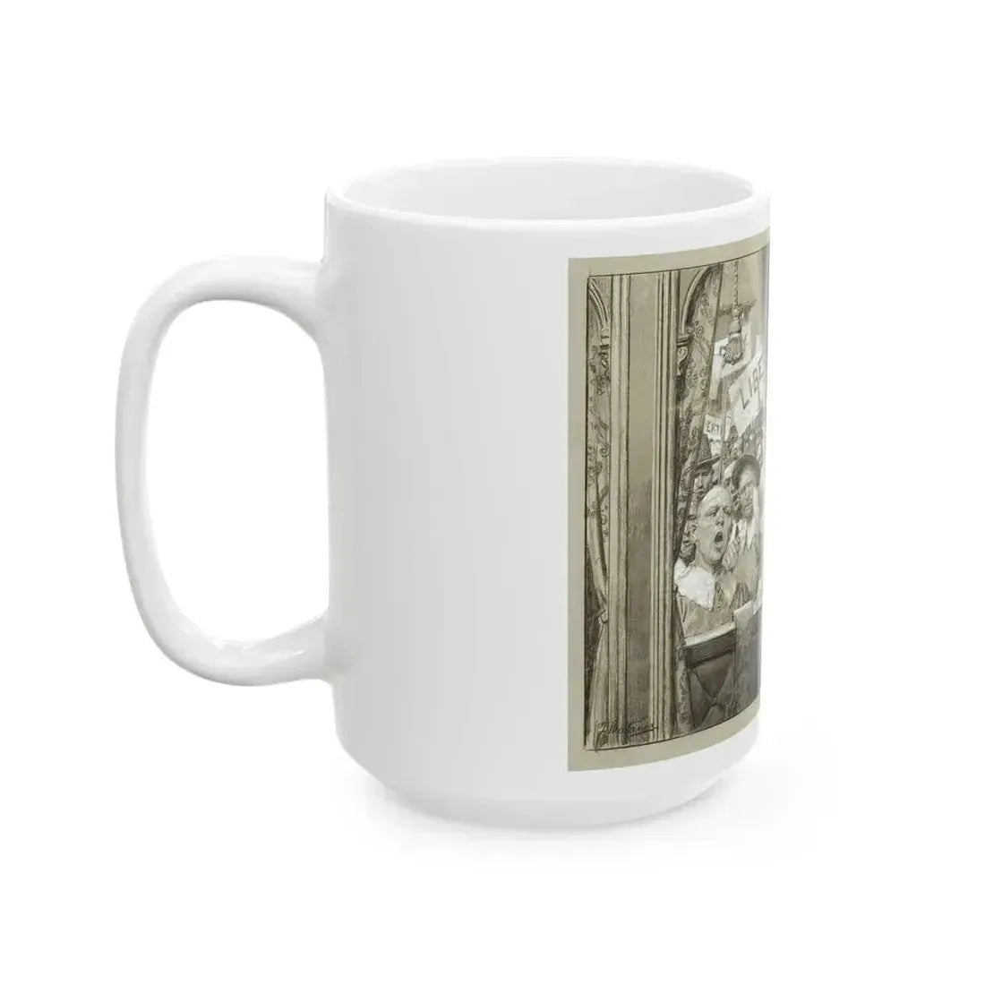 Charles I and his Queen Passing Through the Hostile Crowd - White Coffee Mug - Go Mug Yourself