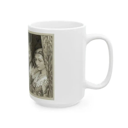 Charles I and his Queen Passing Through the Hostile Crowd - White Coffee Mug - Go Mug Yourself