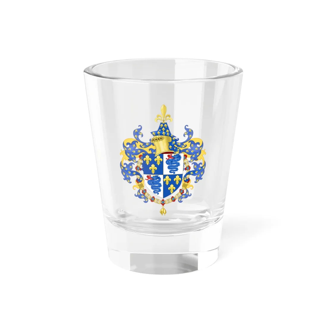 Charles I de Valois Duke of Orléans Order of the Golden Fleece (Belgium) (Coat of Arms) Shot Glass 1.5oz 1.5oz - Go Mug Yourself