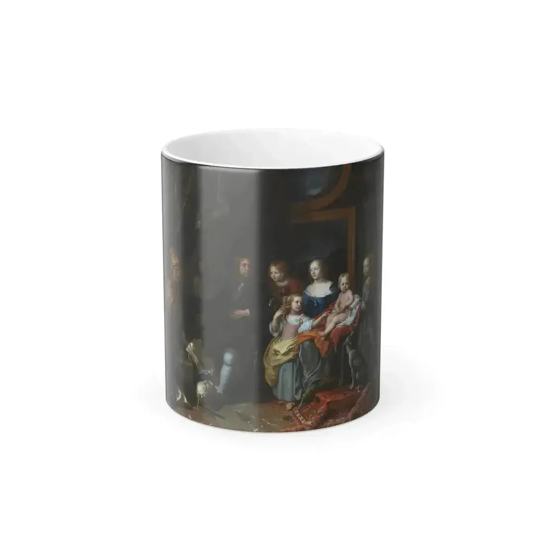 Charles Le Brun (1619-1690) Everhard Jabach (1618-1695) and His Family - Oil on Canvas c1660 - Color Changing Mug 11oz 11oz - Go Mug Yourself
