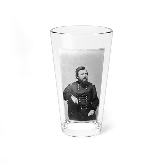 Charles R. Woods, Three-Quarter Length Portrait, Seated, Facing Right (U.S. Civil War) Pint Glass 16oz 16oz - Go Mug Yourself