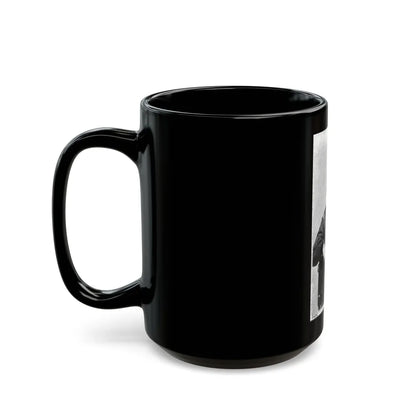 Charles R. Woods, Three-Quarter Length Portrait, Seated, Facing Right (U.S. Civil War) Black Coffee Mug-Go Mug Yourself