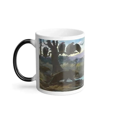 Charles Robert Knight (1874-1953)  La Brea Tar Pits - Color Changing Mug 11oz - Go Mug Yourself