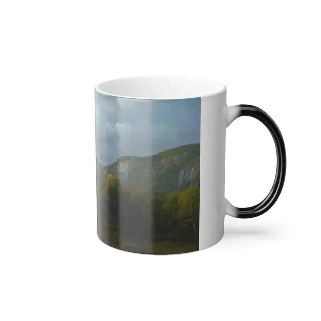 Charles W Knapp (1823-1900) Catskill Vista - Oil on Canvas - Color Changing Mug 11oz - Go Mug Yourself