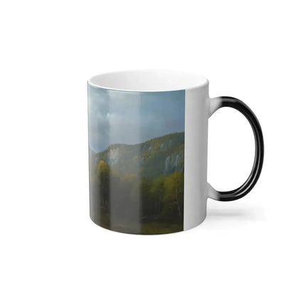 Charles W Knapp (1823-1900) Catskill Vista - Oil on Canvas - Color Changing Mug 11oz - Go Mug Yourself