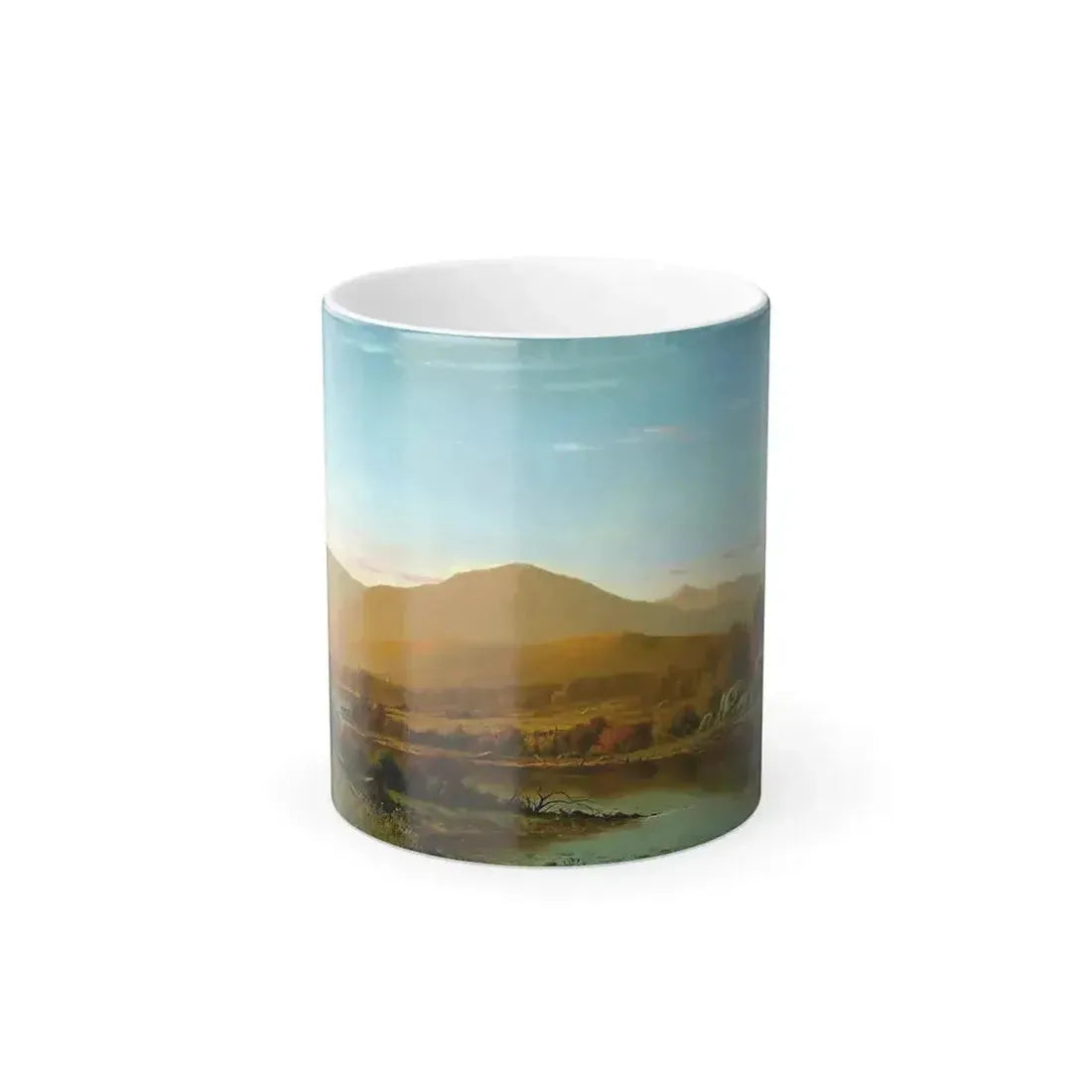 Charles W Knapp (1823-1900) The White Mountains - Oil on Canvas - Color Changing Mug 11oz 11oz - Go Mug Yourself