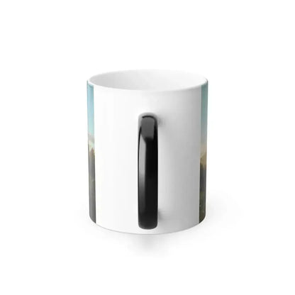 Charles W Knapp (1823-1900) The White Mountains - Oil on Canvas - Color Changing Mug 11oz - Go Mug Yourself