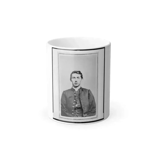 Charles Whittington, Sergeant Major, 7Th West Virginia Cavalry, Half-Length Portrait, Wearing Uniform, Seated, Facing Front (U.S. Civil War) Color Changing Coffee Mug 11oz Default Title 11oz - Go Mug Yourself