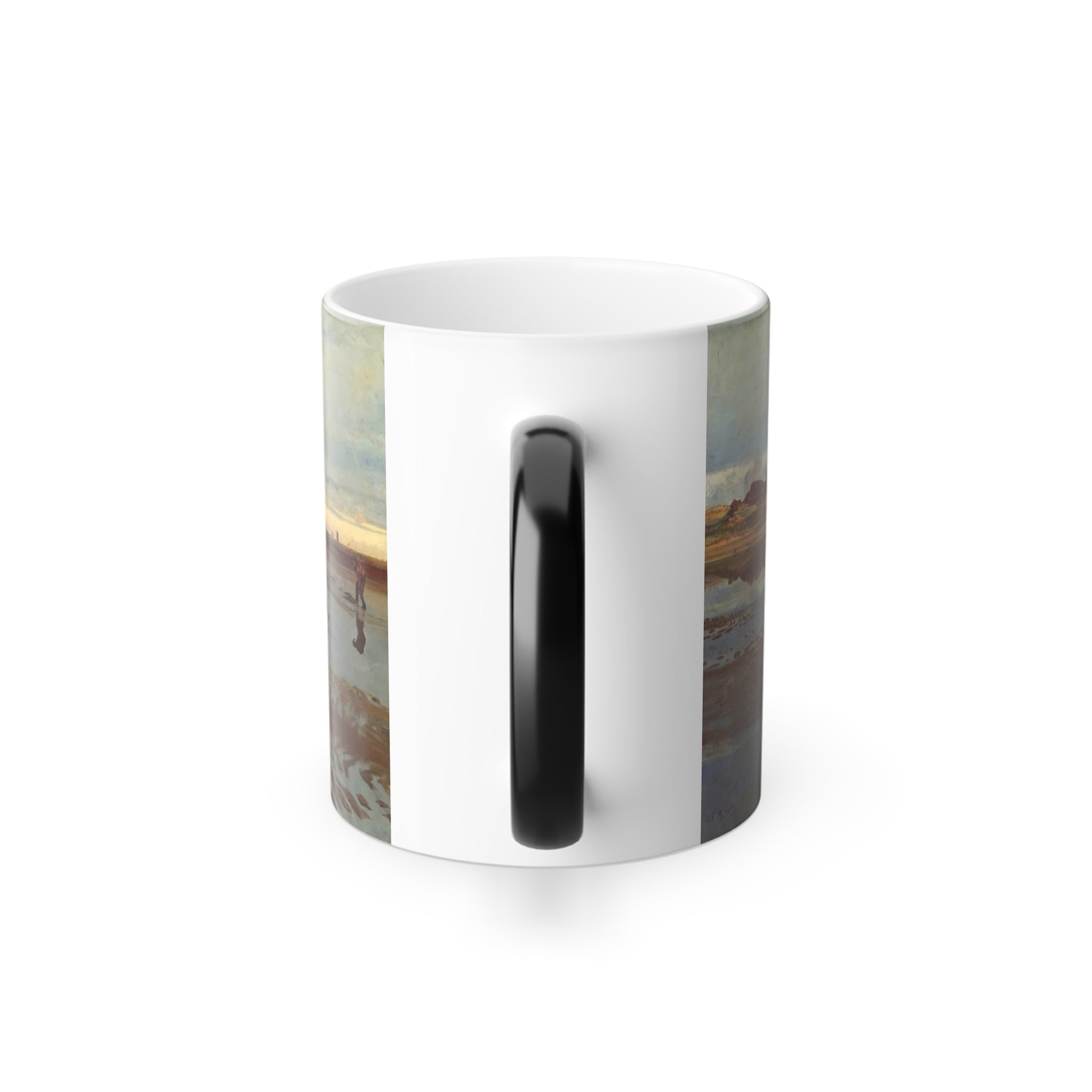 Charles William Wyllie (1853-1923) Digging for Bait - 1877 - Color Changing Mug 11oz-Go Mug Yourself