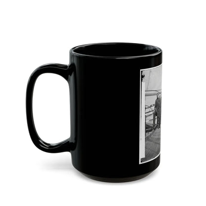 Charleston Harbor, S.C. Rear Admiral John A. Dahlgren (Fifth From Left) And Staff Aboard U.S.S. Pawnee (U.S. Civil War) Black Coffee Mug-Go Mug Yourself