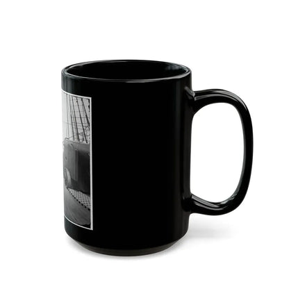 Charleston Harbor, S.C. 24-Pdr. Howitzer On Deck Of U.S.S. Pawnee (U.S. Civil War) Black Coffee Mug - Go Mug Yourself
